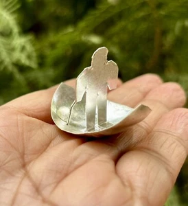 999 Silver Hindu Religious Sailing Boat, Naav, Feng Shui, fortune, good luck - Picture 1 of 5