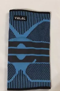 VALAL Ginocchiera Professionale Blu Manicotto a Compressione Supporto con Gel Pads - Foto 1 di 5