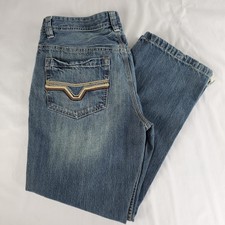 Machine Jeans Mens Boot Cut Fit 34x30 Altered to 32 x 27.5" Y2K