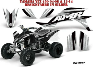 KIT GRÁFICO DE DECORACIÓN DE CARRERAS AMR ATV YAMAHA YFZ 450 04-14 YFZ450R INFINITY B - Imagen 1 de 5