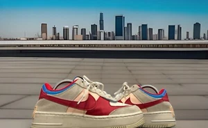 Nike Air Force 1 Low Shadow Sail para mujer 8 azul real/rojo universitario CU8591-100 - Imagen 1 de 18