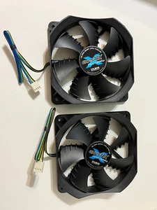 2X Zalman PERFORMA+ 120mm Fan case RADIATOR 4 Pin PWM 12V 0.20A,ORIGIN - Picture 1 of 4