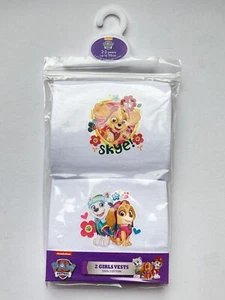 PAW Patrol Skye Girls Cotton Vest Under Layer 2 Pack Nickelodeon BNWT 2-3 Years - Picture 1 of 2
