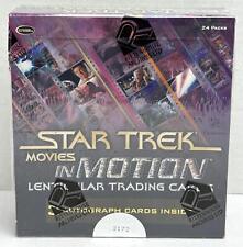 Star Trek Movies in Motion Card Box 24 Packs 3 Autograph Cards Rittenhouse 2008
