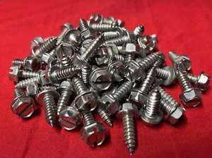 #14 x 3/4" Hex Head Sheet Metal Screws Self Tapping Stainless Steel Qty 50 - Picture 1 of 2