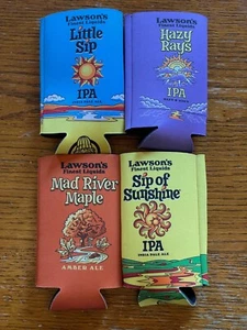 4 Lawsons Finest Liquids Beer Koozie 16 oz Can Size Sip of Sunshine Hazy Rays - Picture 1 of 1
