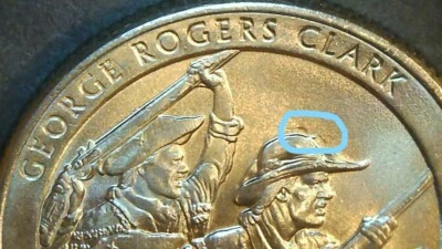 nS Quarter Error 2017P Geo R Clark Die Gouge on Cap/Possible New DDR - U Found! - Image 1 of 4