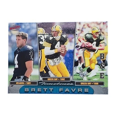 1998 Pacific | Timelines | #7 | Brett Favre | RARE Insert | HOF - Image 1 of 2