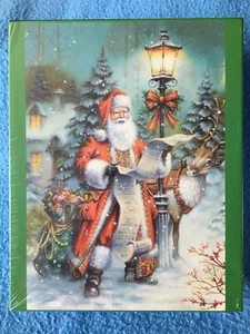 CHRISTMAS PARTY Santa Oversized 1000 Piece Puzzle Brother Sister 2012 Sealed NEW - Picture 1 of 3