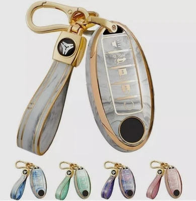 TPU Remote Key FOB Cover Case Holder For Nissan Pathfinder Keychain 5 Buttons - Image 1 of 4