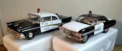 2 pc- 1958 Ford Police Car + 1964 Ford Police Car Signature Diecast Models 1/32  - Image 1 of 4