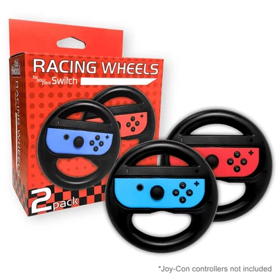 Mario Kart Steering Wheel for Nintendo Switch Joy-Con Black 2 Pack Racing Wheel - Image 1 of 3