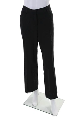 Pantalones Theory Mujer Lana Doble Gancho y Ojo Bootcut Cierre Cremallera Negros Talla 10 Foto 1 de 4