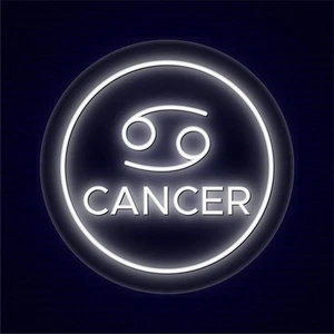Krebs Sternzeichen Horoskop beleuchtet LED neon hell Displayschild für Wand/Fenster - Bild 1 von 6