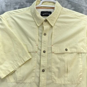 Orvis Trout Bum Shirt Men Medium Performance Vented open air caster seersucker - Picture 1 of 14