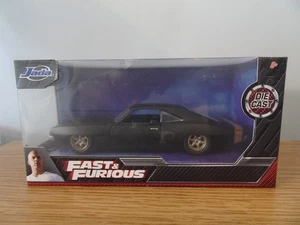 JADA FAST & FURIOUS DODGE CHARGER WIDEBODY 1968 BLACK CAR MODEL 33450 1:32 - Picture 1 of 2