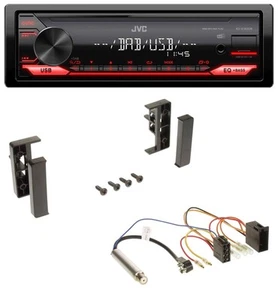 JVC MP3 DAB 1DIN AUX USB Autoradio für Audi A2 A3 8L 99-00 A4 B5 99-01 A6 C5 97- - Bild 1 von 7