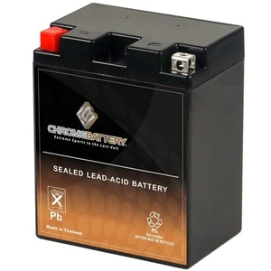 YTX14AH-BS High Performance - Maintenance Free - Sealed AGM Motorcycle Battery - Picture 1 of 7