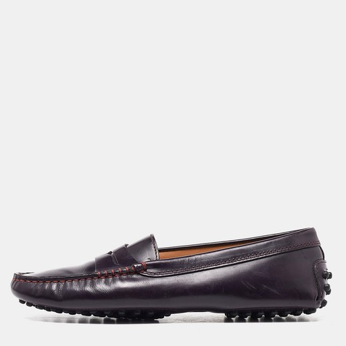 TOD’S Mocassini Tod's viola con dettagli in pelle taglia 35 5
