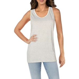 Alternative Womens B/W Knit Striped Sleeveless Tank Top Shirt M 0977 - Picture 1 of 1