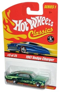 Hot Wheels Classics Series 1 (2004) Dark Green 1967 Dodge Charger Toy Car #5/25 - Picture 1 of 1