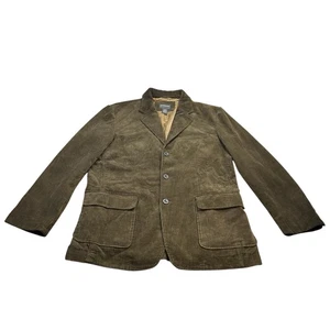 St. John’s Bay Corduroy Cord Jacket Blazer Men's Large L Chocolate Brown Cotton - Picture 1 of 6