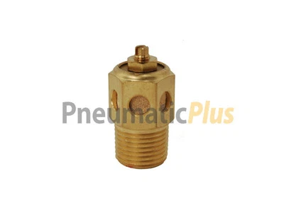 PNEUMATICPLUS 10 x Pneumatic Sintered Bronze Muffler Silencer Air Flow Speed Control 1/2" NPT