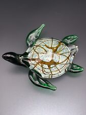 Handblown Glass Turtle - 6" Long