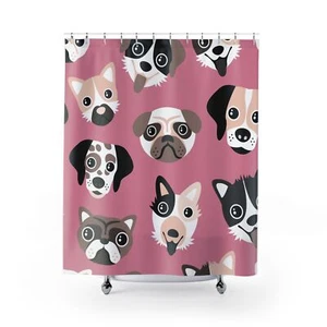 Cute Dogs Shower Curtains - Picture 1 of 5