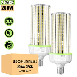 200W - 2 Pack LED Corn Light Bulb 1000W Equivalent Commercial Grade 30,000Lm E39 - Picture 1 of 12