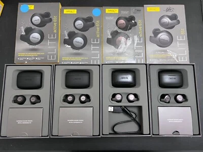 As-is Lot of 4 Defective Jabra Elite Active 65t Alexa Enabled True Wireless - Image 1 of 3