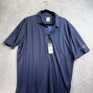 Callaway Polo Shirt Men's Large Blue Golf Opti-Dri Short Sleeves Baron Funds New - Picture 1 of 11