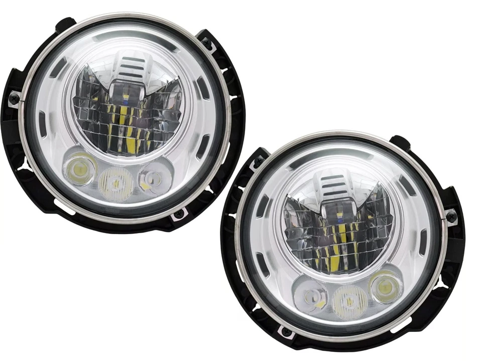 FIT JEEP WRANGLER JK 2017-2018 HEADLIGHTS HEAD LIGHTS LAMPS LED NEW PAIR Foto 1 de 2