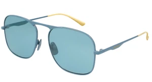 Gafas de sol Gucci GG0335S-004 para hombre con marco azul y amarillo/lentes tintadas azules - Imagen 1 de 3