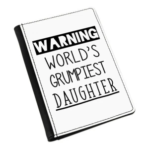 Warning World's Grumpiest Daughter Funda de Pasaporte Funda Genial Mejor - Imagen 1 de 1