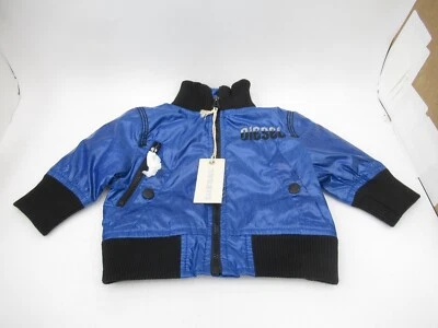 Diesel Jabbob Jacket Kids Baby 3 Months Blue Full Zip New Tags Designer - Image 1 of 4