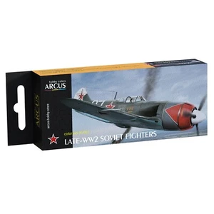 Arcus #E1002 Set Pittura Smaltata Fine Seconda Guerra Mondiale Combattenti Sovietici 6 Colori in Set 10ml - Foto 1 di 14
