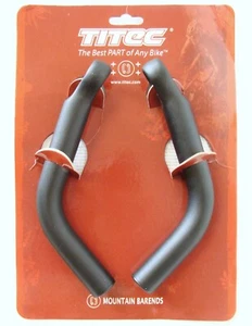 ~ New NOS TITEC MOUNTAIN BARENDS 210mm BEAA1-01 Black MTB Bar Ends ~ - Picture 1 of 4