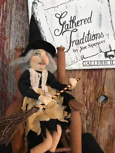 Joe Spencer Little Witch Series Gabriella Halloween 16" scaffale sitter senza etichetta nome - Foto 1 di 5