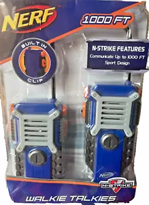 NERF N-Strike Walkie Talkie 1000 Ft Range Set of 2 New Packaging Built in Clip - Picture 1 of 2