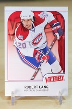 2009-10 UD Victory Finnish Base #106 Robert Lang - Montreal Canadiens