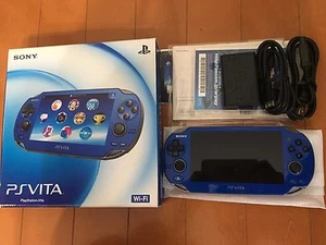 PlayStation PS Vita Wi-Fi PCH-1000 ZA04 Sapphire Blue aus Japan Kostenloser Versand Spiel - Bild 1 von 8