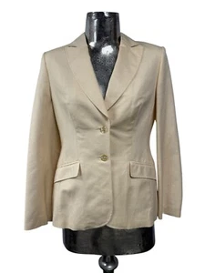 Blazer OASIS LINO taglia media 12 giacca tuta donna giallo pallido NUOVO EU40 PREZZO AL PUBBLICO £80 - Foto 1 di 13