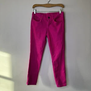 J. CREW Hot Pink Cords Corduroy Pants Girlcore 90s Retro Raver Punk Y2K  27 - Picture 1 of 11