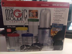 The Original Magic Bullet 17 Piece Hi-Speed Blender-Mixer System Complete NIB - Picture 1 of 11