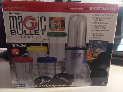 The Original Magic Bullet 17 Piece Hi-Speed Blender-Mixer System Complete NIB - Image 1 of 4