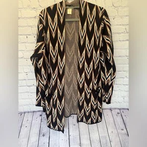 Cotton Emporium Aztec Print Long Sleeve Duster Cardigan size XL NWOT - Picture 1 of 7