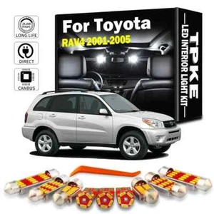 8Pcs Canbus LED Bulb Interior Map Dome Trunk Light Kit For Toyota RAV4 2001-2005 - Picture 1 of 9