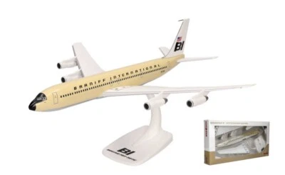 MODELLINO AEREO STATICO HERPA BOEING 707-320 SOLID BEIGE MODELLISMO SCALA 1:144 - Immagine 1 di 4