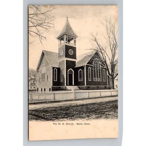 Antigua postal de la iglesia M. E. Baltic Conn. indivisa de 1900 - Imagen 1 de 2